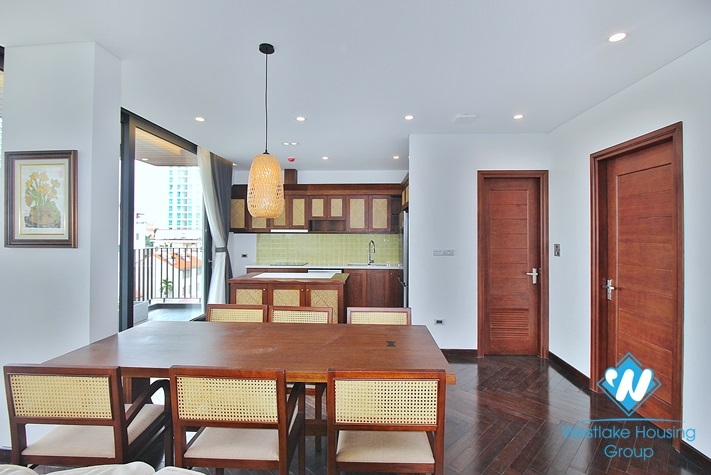 A brand new duplex 3 bedroom apartment in Dang thai mai, Tay ho